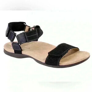 Spenco Tamara Women's Black Adjustable‎ Sandal Size 8D